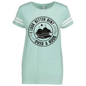 I Look Better Bent Over A Book Lover Reading Club Matching Enza Ladies Jersey Football T-Shirt