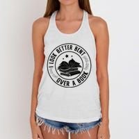 I Look Better Bent Over A Book Lover Reading Club Matching Women's Knotted Racerback Tank