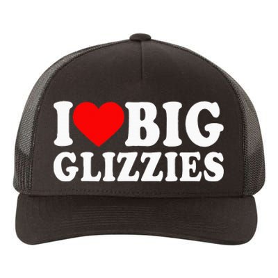 I Love Big Glizzies I Heart Hot Dog Lover Glizzy Gobbler Yupoong Adult 5-Panel Trucker Hat