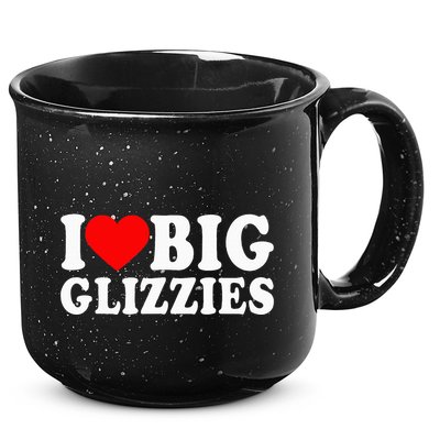 I Love Big Glizzies I Heart Hot Dog Lover Glizzy Gobbler 15oz Campfire Ceramic Mug