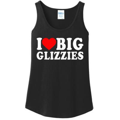 I Love Big Glizzies I Heart Hot Dog Lover Glizzy Gobbler Ladies Essential Tank