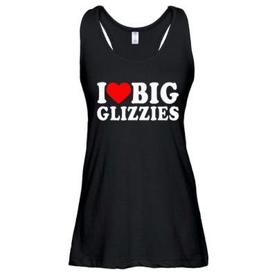 I Love Big Glizzies I Heart Hot Dog Lover Glizzy Gobbler Ladies Essential Flowy Tank