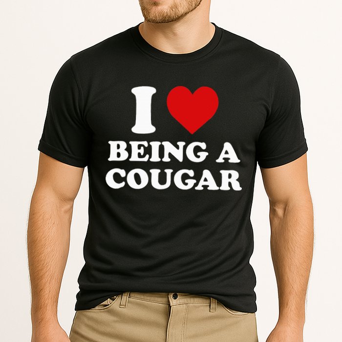 I Love Being A Cougar I Heart Being A Cougar  Cooling Performance Crew T-Shirt
