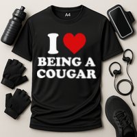 I Love Being A Cougar I Heart Being A Cougar  Cooling Performance Crew T-Shirt