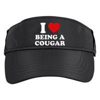 I Love Being A Cougar I Heart Being A Cougar  Adult Drive Performance Visor