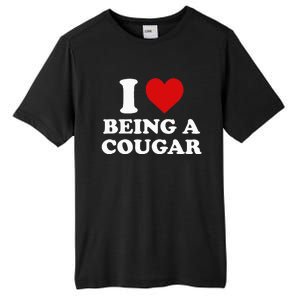 I Love Being A Cougar I Heart Being A Cougar  Tall Fusion ChromaSoft Performance T-Shirt