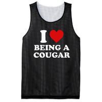 I Love Being A Cougar I Heart Being A Cougar  Mesh Reversible Basketball Jersey Tank