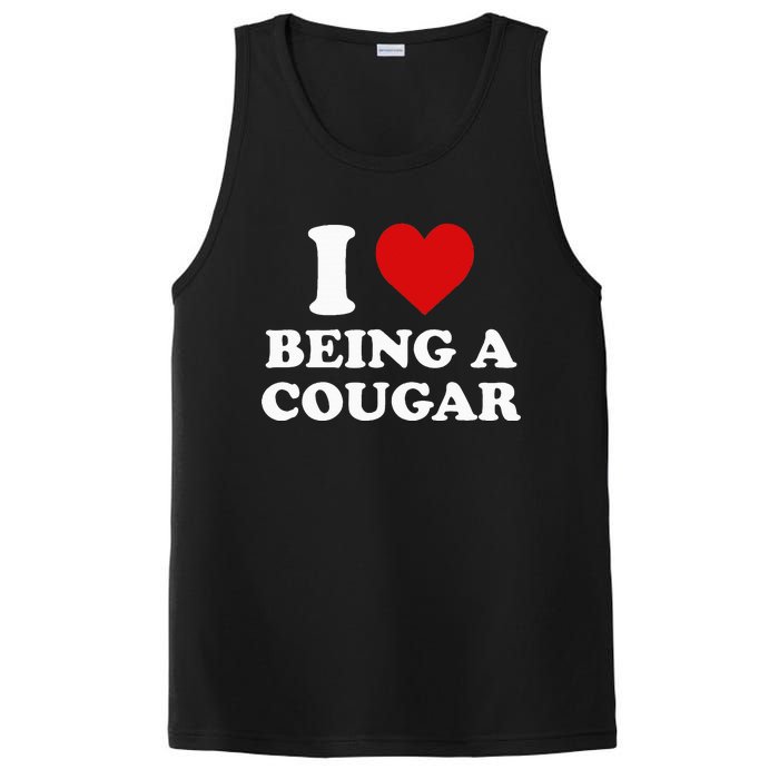 I Love Being A Cougar I Heart Being A Cougar  PosiCharge Competitor Tank