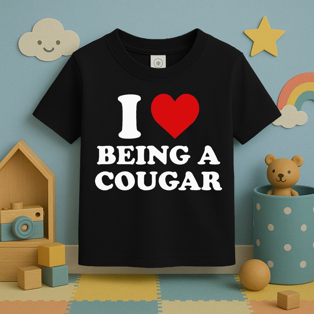 I Love Being A Cougar I Heart Being A Cougar  Toddler T-Shirt