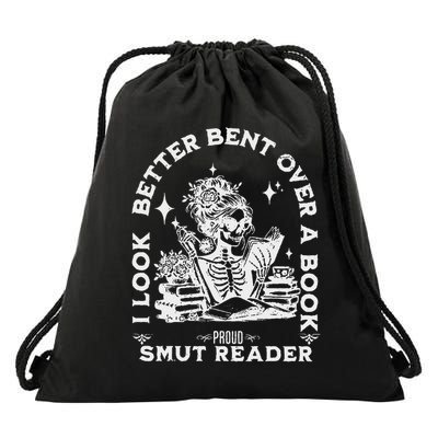 I Look Better Bent Over A Book Smut Reader Drawstring Bag