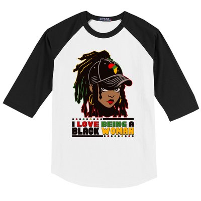 I Love Being A Black Woman Celebrate Black History Baseball Sleeve Shirt