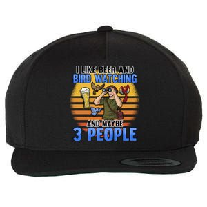 I Love Beer And Bird Watching And Maybe 3 People Ing Great Gift Wool Snapback Cap