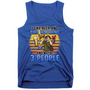 I Love Beer And Bird Watching And Maybe 3 People Ing Great Gift Tank Top