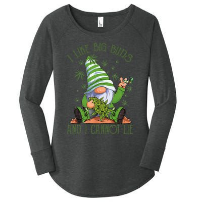 I Like Big Buds And I Cannot Lie Marijuana Cannabis Weed 420 Women's Perfect Tri Tunic Long Sleeve Shirt