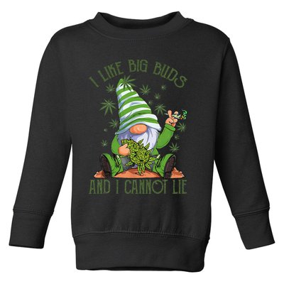 I Like Big Buds And I Cannot Lie Marijuana Cannabis Weed 420 Toddler Sweatshirt