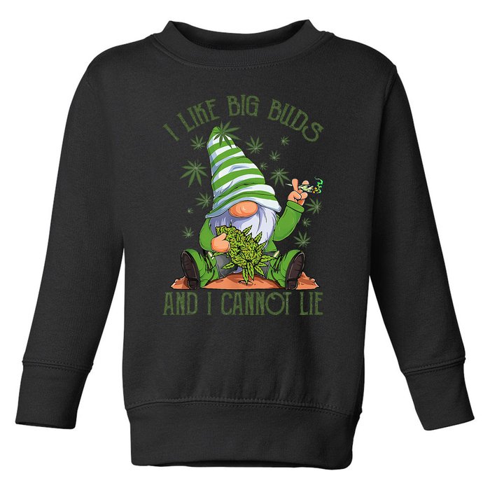 I Like Big Buds And I Cannot Lie Marijuana Cannabis Weed 420 Toddler Sweatshirt