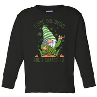 I Like Big Buds And I Cannot Lie Marijuana Cannabis Weed 420 Toddler Long Sleeve Shirt