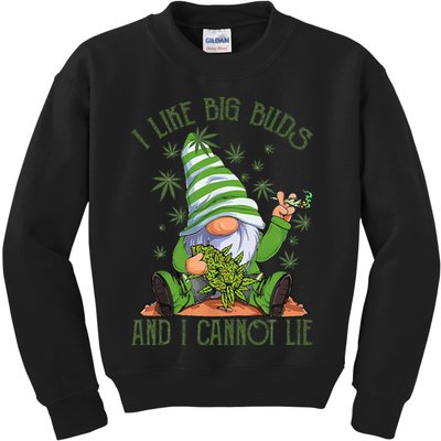 I Like Big Buds And I Cannot Lie Marijuana Cannabis Weed 420 Kids Sweatshirt