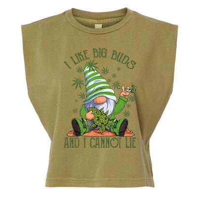 I Like Big Buds And I Cannot Lie Marijuana Cannabis Weed 420 Garment-Dyed Women's Muscle Tee