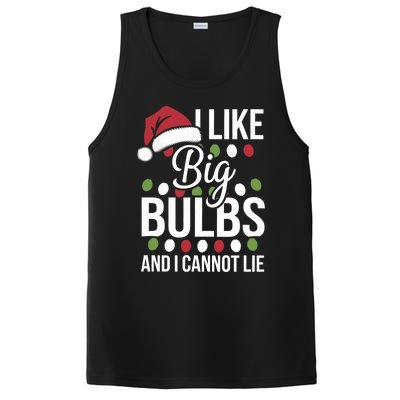 I Like Big Bulbs And I Cannot Lie Funny Christmas Lights Gift PosiCharge Competitor Tank