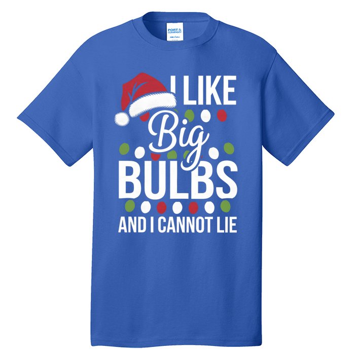 I Like Big Bulbs And I Cannot Lie Funny Christmas Lights Gift Tall T-Shirt