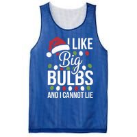 I Like Big Bulbs And I Cannot Lie Funny Christmas Lights Gift Mesh Reversible Basketball Jersey Tank