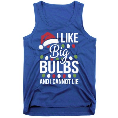 I Like Big Bulbs And I Cannot Lie Funny Christmas Lights Gift Tank Top