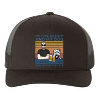 I Like Beer My Dog And Maybe 3 People Funny Dog Lovers Gift Yupoong Adult 5-Panel Trucker Hat