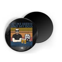 I Like Beer My Dog And Maybe 3 People Funny Dog Lovers Gift Magnet