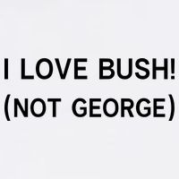 I Love Bush Not George Adult Drive Performance Visor
