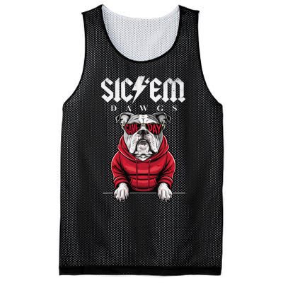 I Love Bulldog Proud Name Vintage Game Day Funny Dog Animal Gift Mesh Reversible Basketball Jersey Tank