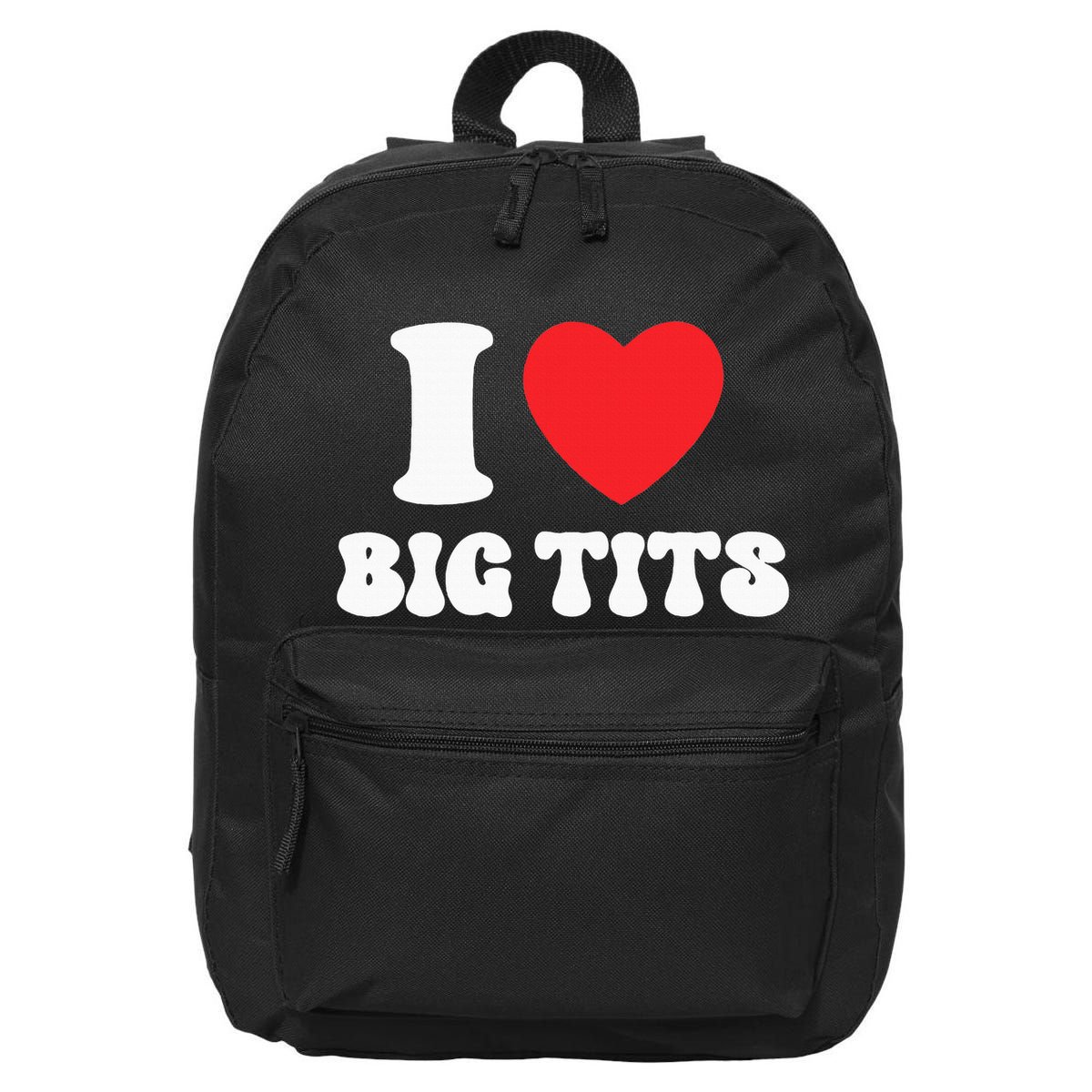 I Love Big Tits Funny Titties Boobs Lesbian Bachelor Party 16 in Basic Backpack