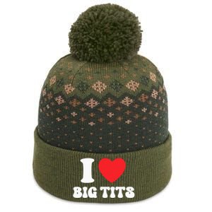 I Love Big Tits Funny Titties Boobs Lesbian Bachelor Party The Baniff Cuffed Pom Beanie