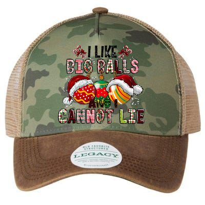 I Like Big Balls And Cannot Lie Funny Christmas Funny Gift Legacy Tie Dye Trucker Hat