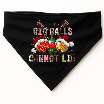 I Like Big Balls And Cannot Lie Funny Christmas Funny Gift USA-Made Doggie Bandana