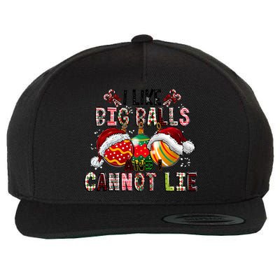 I Like Big Balls And Cannot Lie Funny Christmas Funny Gift Wool Snapback Cap
