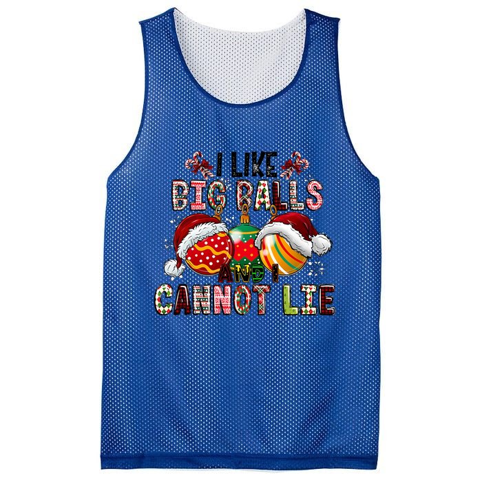 I Like Big Balls And Cannot Lie Funny Christmas Funny Gift Mesh Reversible Basketball Jersey Tank