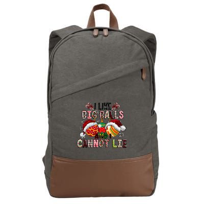 I Like Big Balls And Cannot Lie Funny Christmas Funny Gift Cotton Canvas Backpack