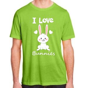 I Love Bunnies Rabbit Animal Adult ChromaSoft Performance T-Shirt