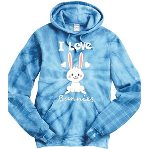 I Love Bunnies Rabbit Animal Tie Dye Hoodie