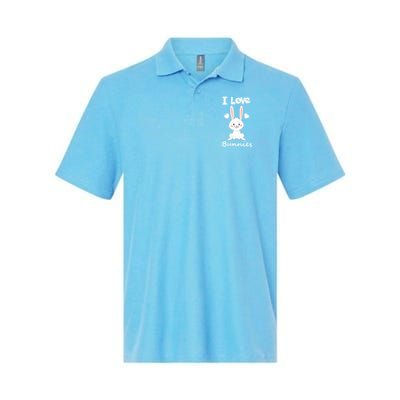 I Love Bunnies Rabbit Animal Polo