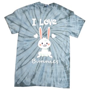 I Love Bunnies Rabbit Animal Tie-Dye T-Shirt