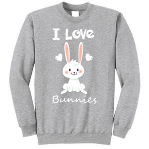 I Love Bunnies Rabbit Animal Sweatshirt