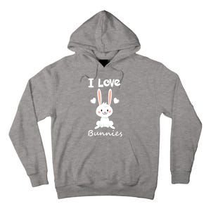 I Love Bunnies Rabbit Animal Tall Hoodie