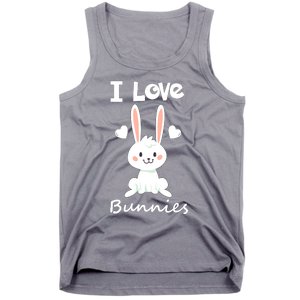 I Love Bunnies Rabbit Animal Tank Top