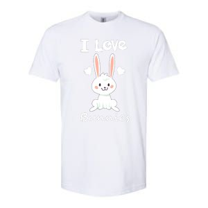 I Love Bunnies Rabbit Animal Softstyle CVC T-Shirt