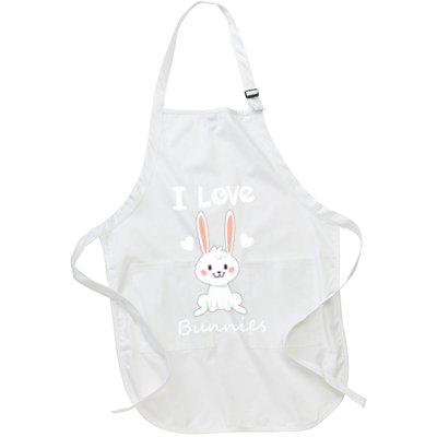 I Love Bunnies Rabbit Animal Apron