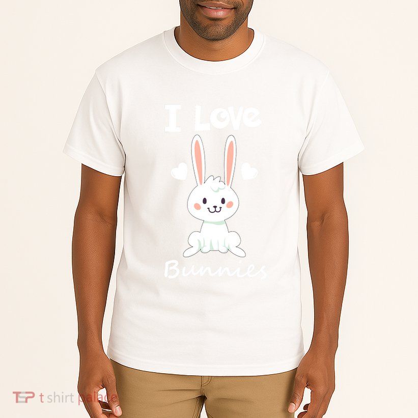 I Love Bunnies Rabbit Animal Tall T-Shirt