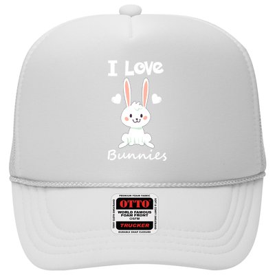 I Love Bunnies Rabbit Animal Trucker Hat