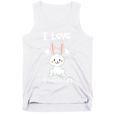 I Love Bunnies Rabbit Animal Tank Top
